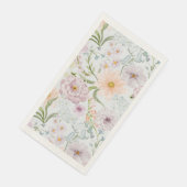 カントリーテイストの庭の花柄ゲストタオル (コーナー)