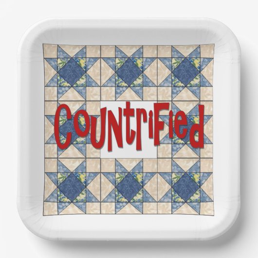 カントリーテイスト ペーパープレート (正面)