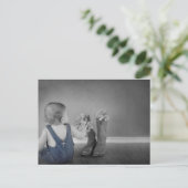 カントリーテーマベビーシャワー招待状 ポストカード (スタンド正面)