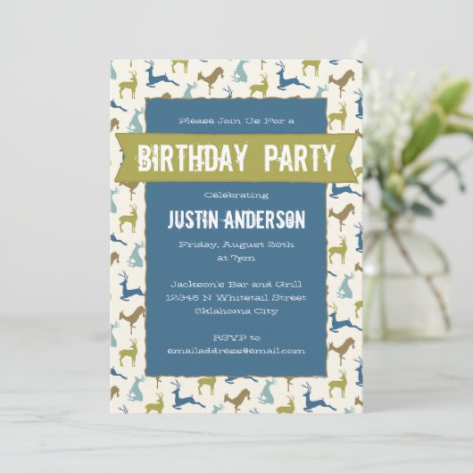 カントリーデアの誕生日パーティー 招待状 (スタンド正面)