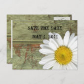 カントリーデイジーとバーンウッド日付を保存 案内ポストカード (正面/裏面)