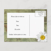 カントリーデイジーとバーンウッド日付を保存 案内ポストカード (裏面)