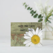 カントリーデイジーとバーンウッド日付を保存 案内ポストカード (スタンド正面)