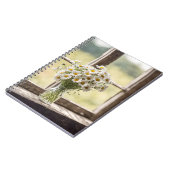 カントリーデイジーブーケ入り窓 ノートブック (左側)