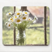 カントリーデイジーブーケ入り窓 マウスパッド (正面)