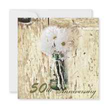 カントリーデイジーメイスン結婚ジャー50周年