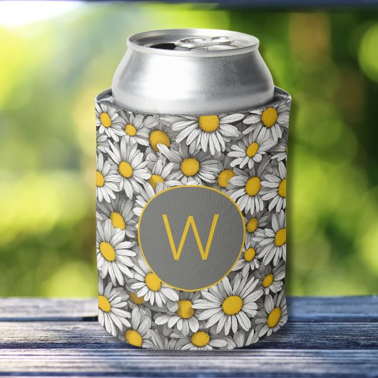 カントリーデイジーモノグラム 缶クーラー