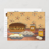 カントリーデザートレシピカード ポストカード (正面/裏面)