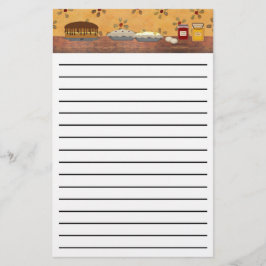 カントリーデザート太線ひな形 便箋