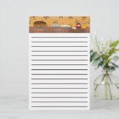 カントリーデザート太線ひな形 便箋 (スタンド正面)