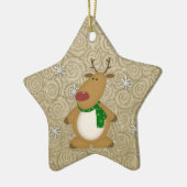 カントリートナカイオーナメント セラミックオーナメント (左)