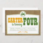 カントリートラクター招待状 招待状 (正面/裏面)