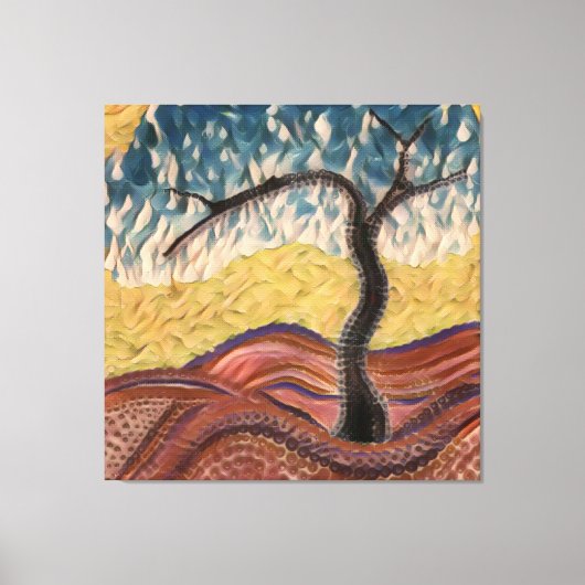 カントリードリームツリーマンダラ キャンバスプリント (正面)