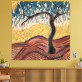 カントリードリームツリーマンダラ キャンバスプリント (インサイチュ (リビング))
