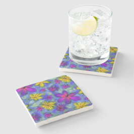カントリードリーム花フローラストーンコースター ストーンコースター