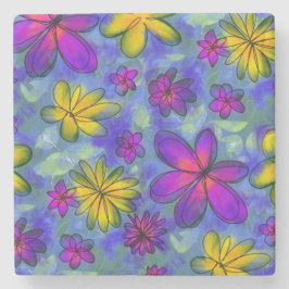 カントリードリーム花フローラストーンコースター ストーンコースター