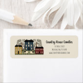 カントリーハウスお洒落クラフト差出人住所 ラベル (インサイチュ)