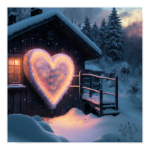 カントリーハウスの前の大きなハートの形の看板