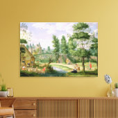 カントリーハウスの敷地内の姿 キャンバスプリント (インサイチュ (リビング))