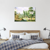 カントリーハウスの敷地内の姿 キャンバスプリント (インサイチュ (寝室))
