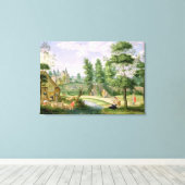 カントリーハウスの敷地内の姿 キャンバスプリント (インサイチュ (ウッドフロア))