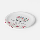 カントリーハウスアンドベリーファミリーネームホリデイ ペーパープレート (アングル)