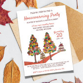 カントリーハウスオータム引っ越し祝いパーティーパーティー 招待状