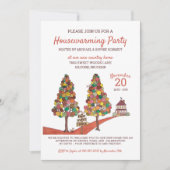 カントリーハウスオータム引っ越し祝いパーティーパーティー 招待状 (正面)