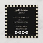 カントリーハウスクお洒落ラフト スクエア名刺 (裏面)