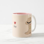 カントリーハット&ブーツオンベージュ ツートーンマグカップ (正面右)