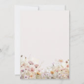 カントリーハートのウエスタンガール チュチュ フラワーベイビーシャワー 招待状 (裏面)