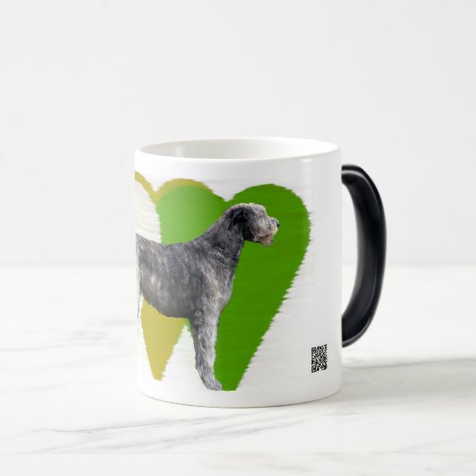 カントリーハートアイリッシュウルフハウンド モーフィングマグカップ (正面右)