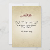 カントリーバッファロープレイドディアシルエット シーズンカード (裏面)