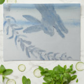 カントリーバニフランスのーウサギディッシュタオル キッチンタオル (折り畳み)