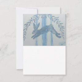 カントリーバフランスのニーラビット サンキューカード