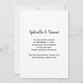 カントリーバラカウボーイブーツウェディング日付を保存 セーブザデート (裏面)