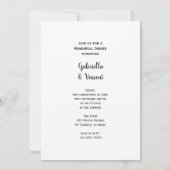 カントリーバラカウボーイ結婚ブーツリハーサルディナー 招待状 (裏面)