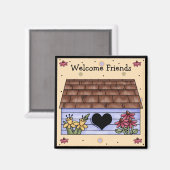 カントリーバードハウス冷蔵庫用マグネット マグネット (正面/裏面)