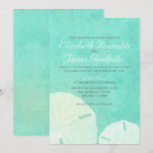 カントリーバーラップサンドドル結婚式招待状 招待状 (正面/裏面)