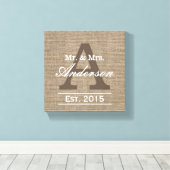 カントリーバーラップファミリー確立されたファミリー名記号 キャンバスプリント (インサイチュ (ウッドフロア))