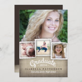 カントリーバーラップ卒業2014招待状 招待状 (正面/裏面)