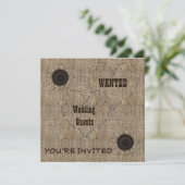 カントリーバーラップ結婚式招待状 招待状 (スタンド正面)