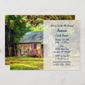 カントリーバーンアメリカンフラグラブファミリー懇親会 招待状 (正面/裏面)