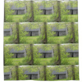 カントリーバーンインスプリングタイム シャワーカーテン (正面)