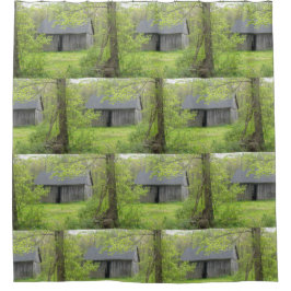 カントリーバーンインスプリングタイム シャワーカーテン