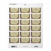 カントリーバーンウッドウェスタンアンティーク ラベル (フルシート)