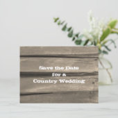 カントリーバーンウッドウェディング日付を保存 セーブザデート (スタンド正面)