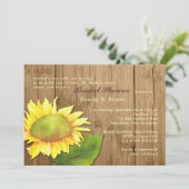 カントリーバーンウッドサンフラワーブライダルシャワー 招待状 (スタンド正面)
