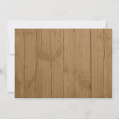 カントリーバーンウッドサンフラワーブライダルシャワー 招待状 (裏面)