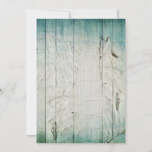 カントリーバーンウッドタイポグラフィ結婚式招待状 招待状 (裏面)